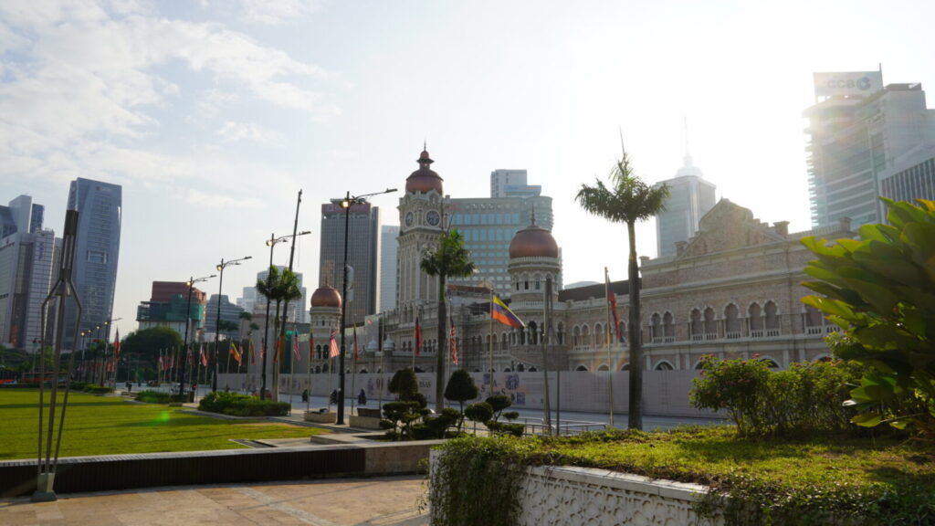 Kuala lumpur merdeka square morning