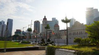 Kuala lumpur merdeka square morning
