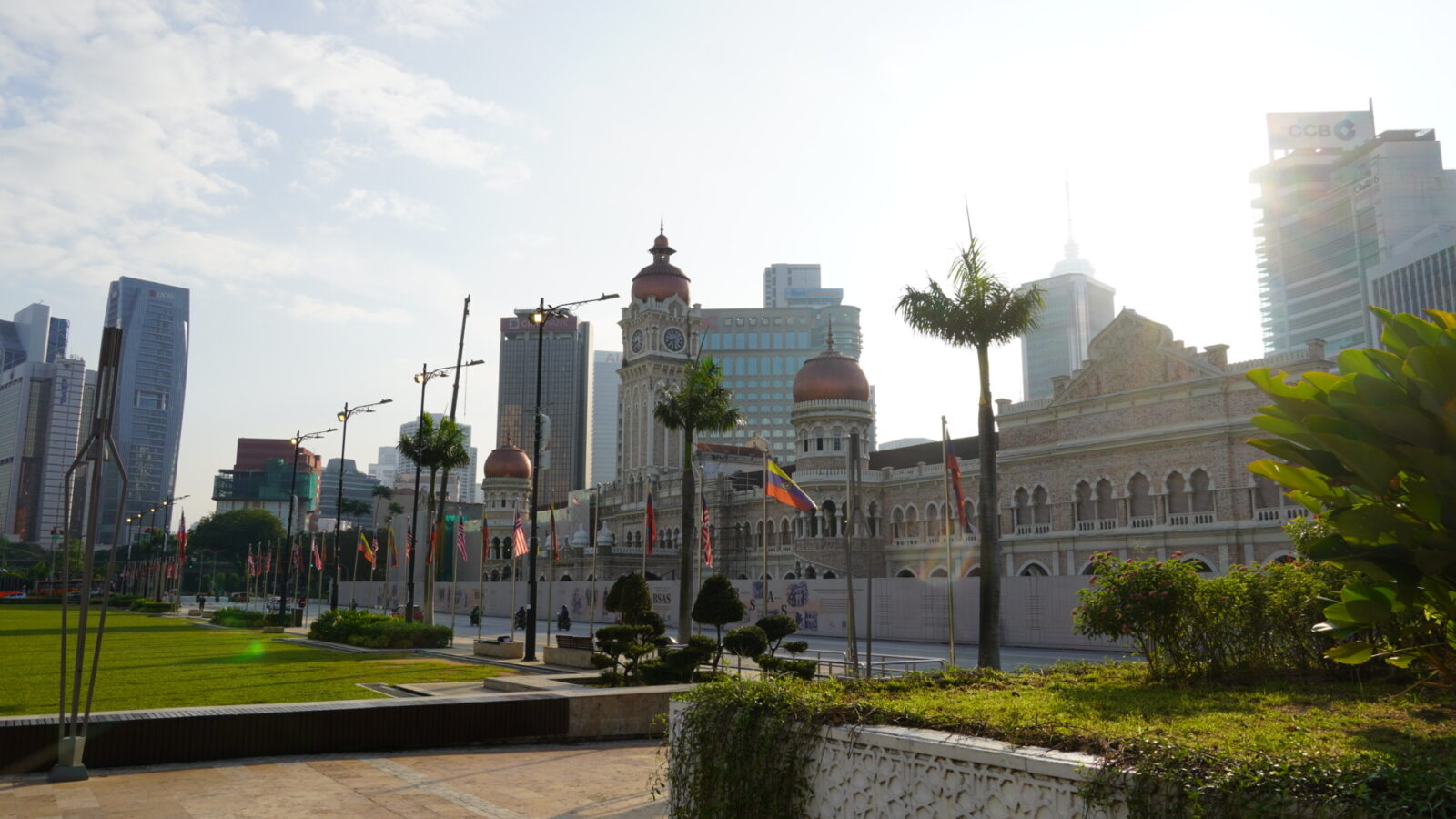 Kuala lumpur merdeka square morning