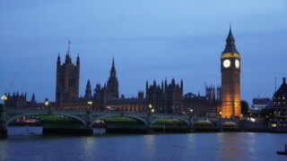 London westminster big ben blue hour